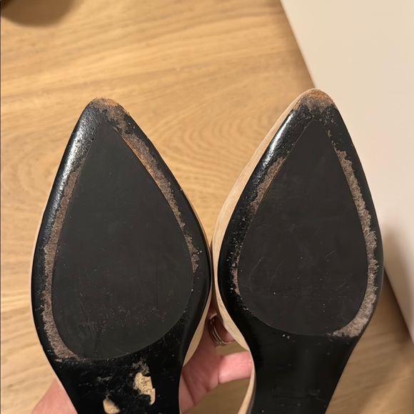 Jenni Kayne Tan and Black leather Flats with Pointed Toe - Picture 5 of 8